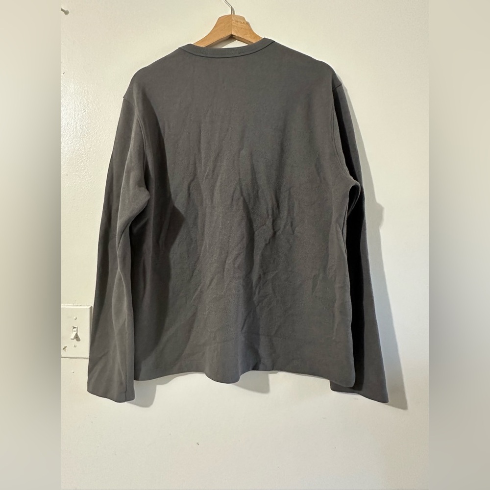 Men's Dark Gray Long Sleeve Shirt